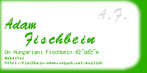 adam fischbein business card